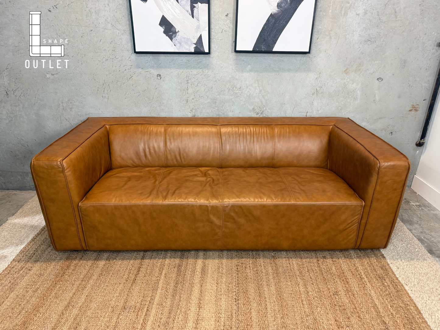 Muse&Merchant leather sofa