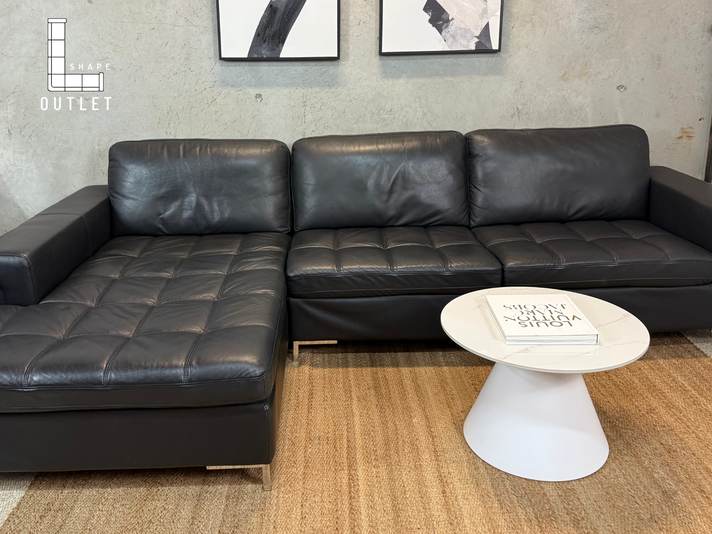 Scan Design leather sectional