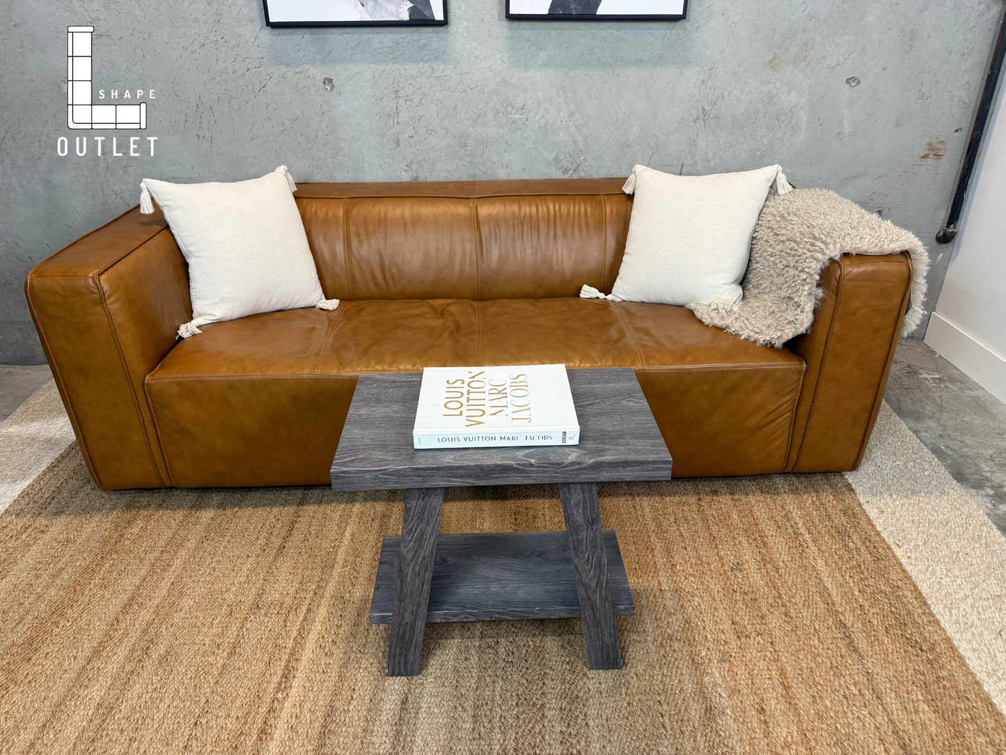 Muse&Merchant leather sofa