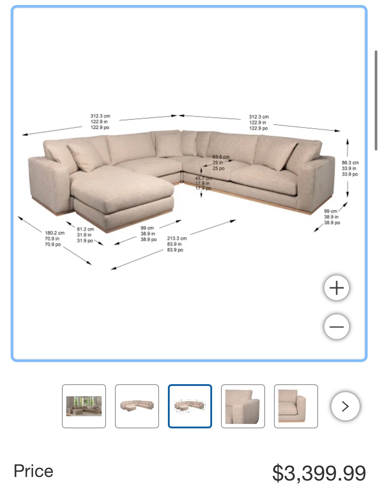 New✅ Costco sectional couch