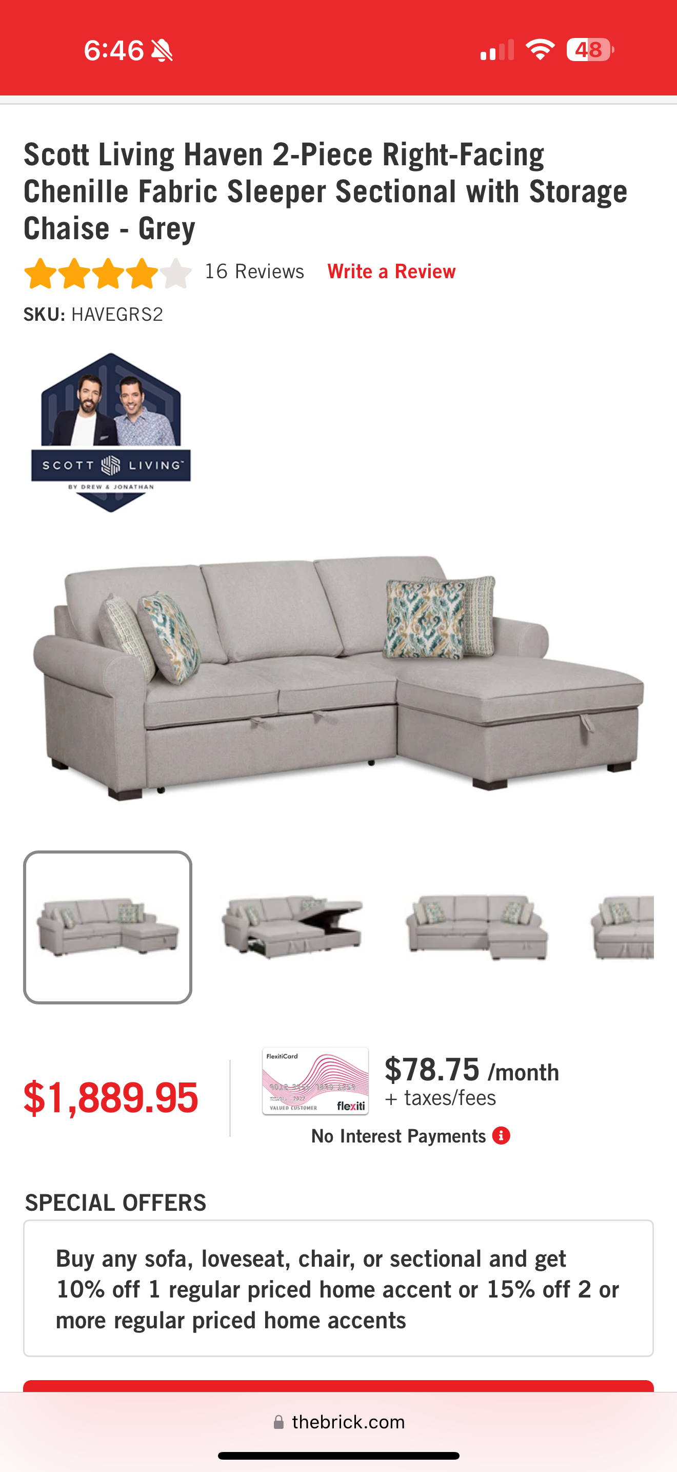 “Haven” Sofa bed