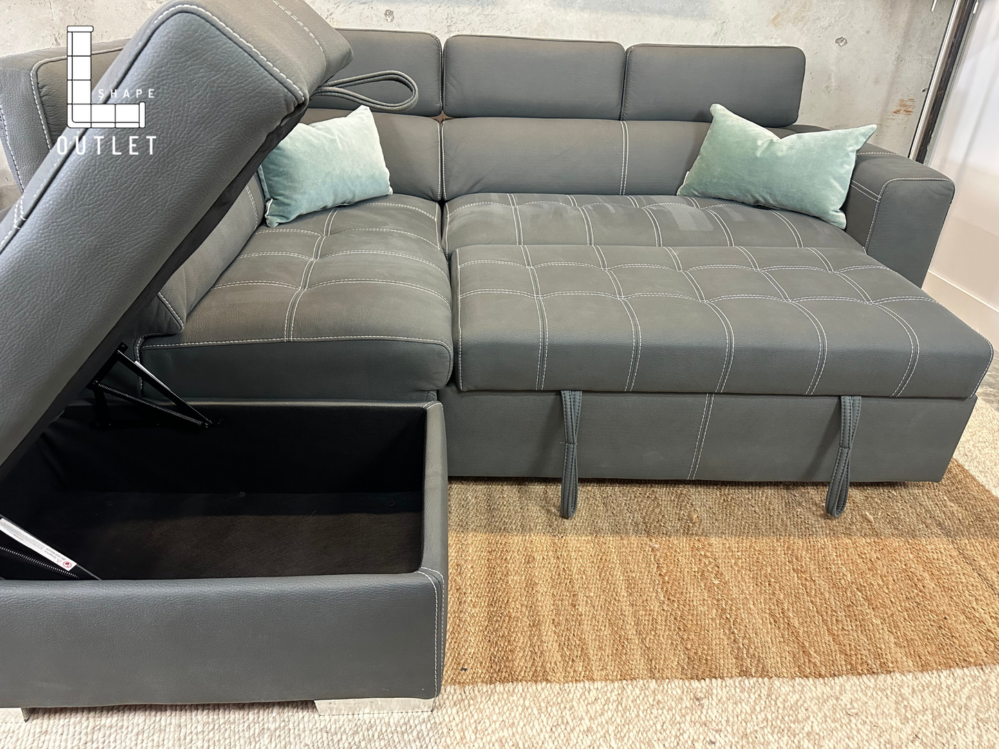 Faux suede Sofa Bed