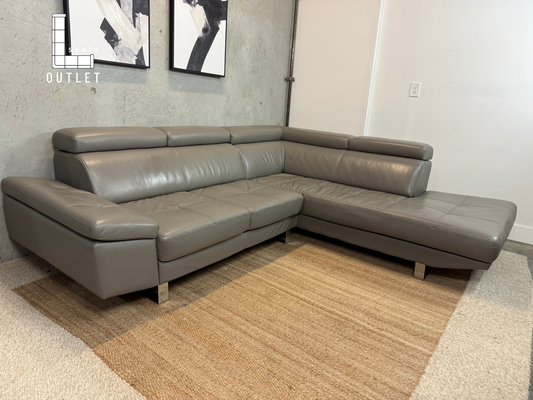 MOE’S modern leather sectional
