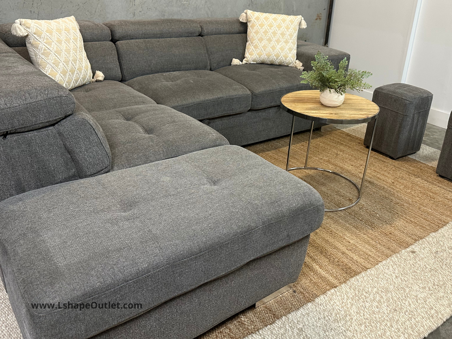 Sleeper sectional and ottoman