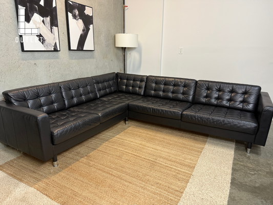 Ikea morabo leather sectional