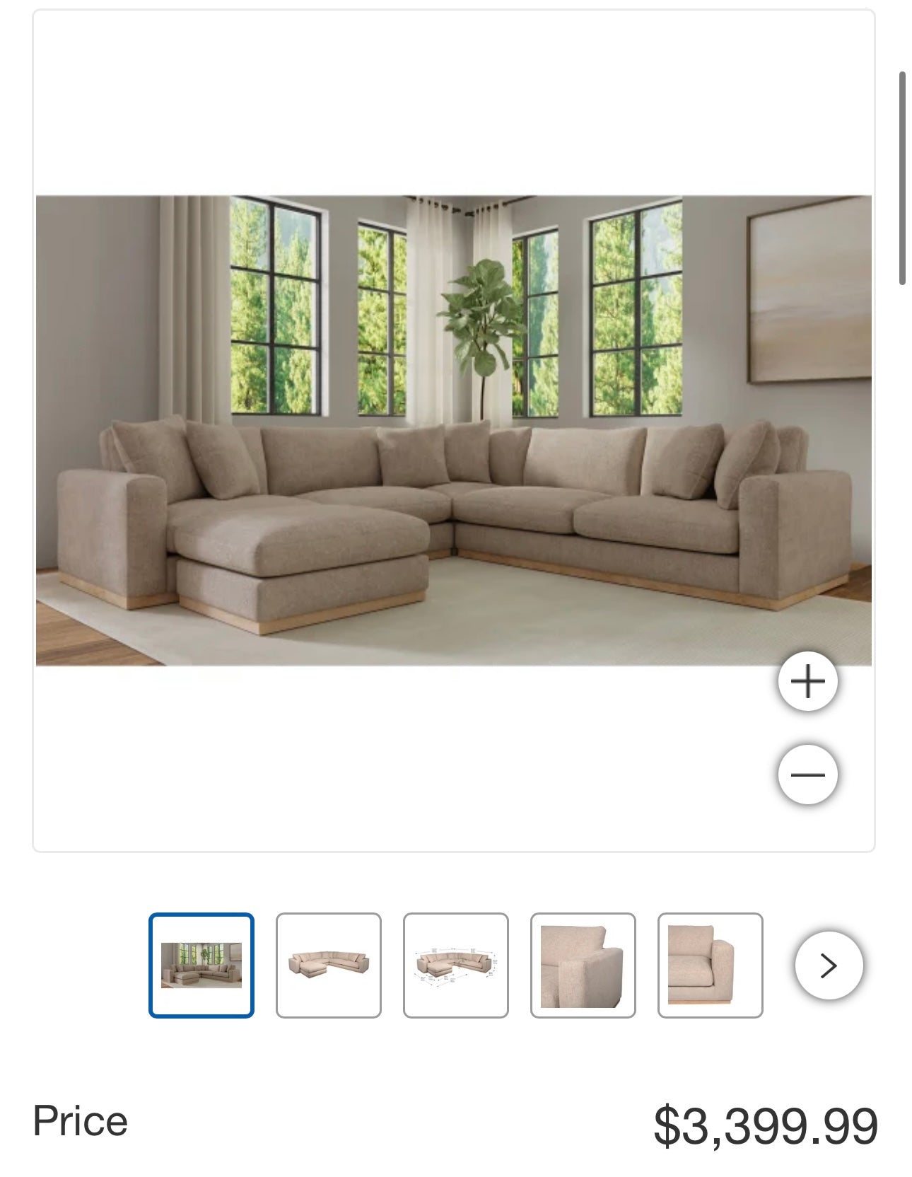New✅ Costco sectional couch